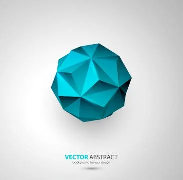 Vector geometric background with triangles Stock Illustration