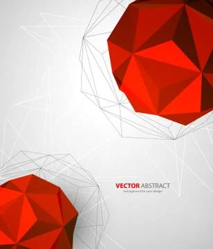 Vector geometric background with triangles Stock Illustration