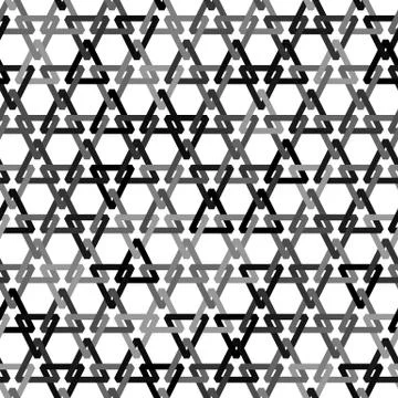 Vector geometric background with triangular chain grid tiles seamless pattern イラスト素材