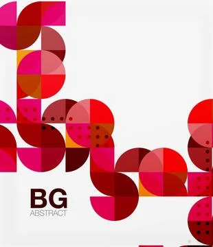 Vector geometric circle abstract background Stockillustratie