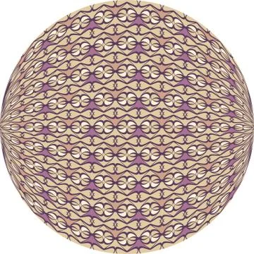 Vector geometric circle with distorted elements イラスト素材