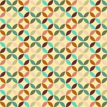 Vector Geometric Circle Pattern Background Stock Illustration