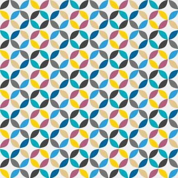 Vector Geometric Circle Pattern Background Illustrazione stock