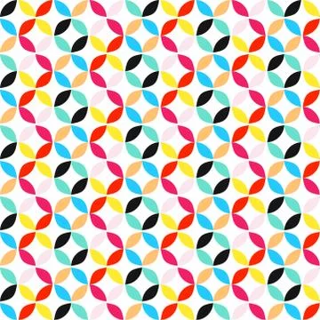 Vector Geometric Circle Pattern Background Stock Illustration
