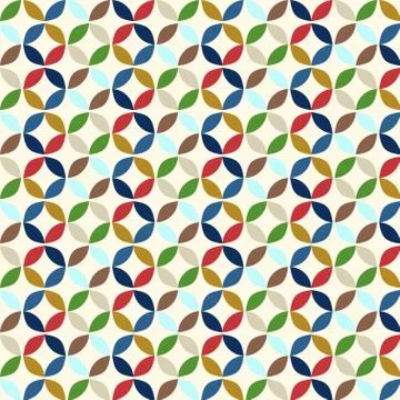 Vector Geometric Circle Pattern Background 스톡 일러스트