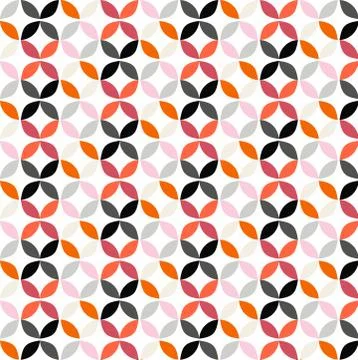 Vector Geometric Circle Pattern Background Stock Illustration