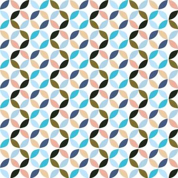 Vector Geometric Circle Pattern Background Illustrazione stock