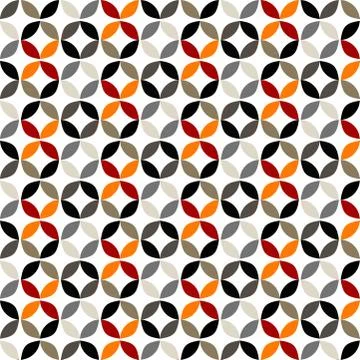 Vector Geometric Circle Pattern Background Stock Illustration