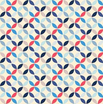 Vector Geometric Circle Pattern Background Stock Illustration