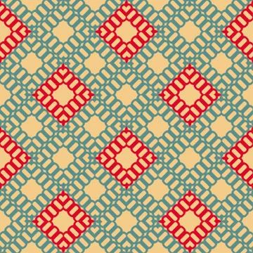 Vector geometric colorful seamless pattern with squares Stock Illustration