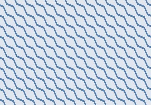 Vector geometric diagonal fabric waves seamless texture. Blue colour backgrou イラスト素材