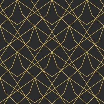 Vector geometric elegant seamless pattern Stock Illustration