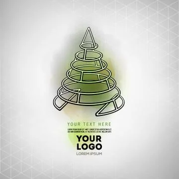 Vector geometric figure cone logo design 스톡 일러스트