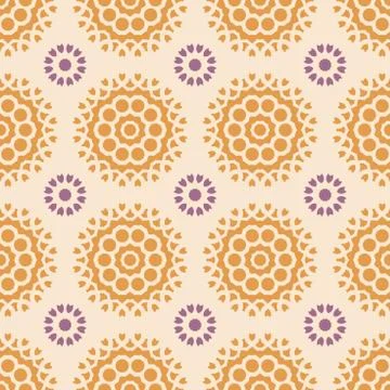 Vector geometric floral seamless pattern Ilustración de archivo
