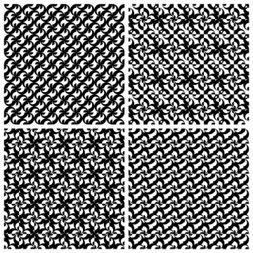 Vector geometric forms with distortion effect set 스톡 일러스트