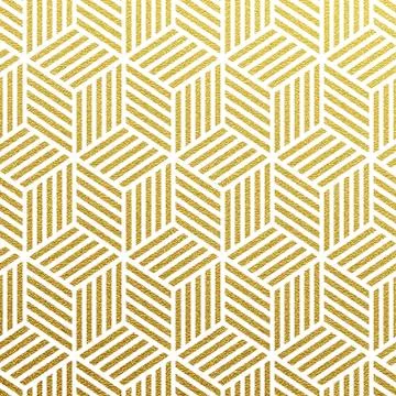 Vector geometric gold pattern Stock Illustration