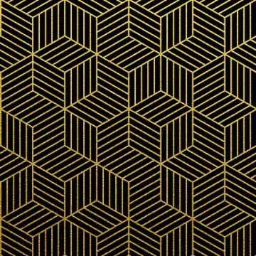 Vector geometric gold pattern Stock Illustration