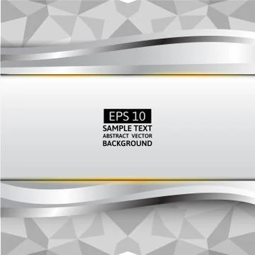 Vector geometric gray triangle abstract background with copy space Stock Illustration