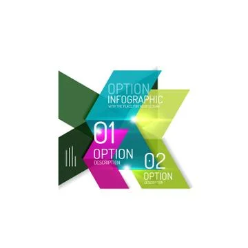 Vector geometric infographic template Illustrazione stock