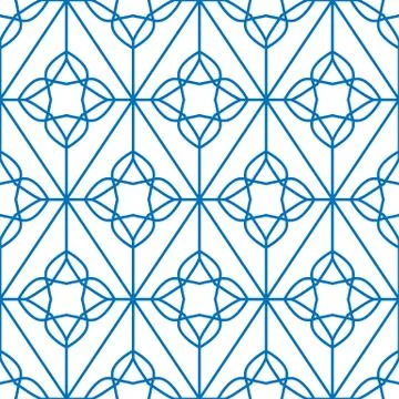 Vector geometric Islamic seamless pattern イラスト素材