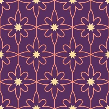 Vector geometric Islamic seamless pattern Stock Illustration