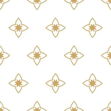 Vector geometric Islamic seamless pattern Illustrazione stock