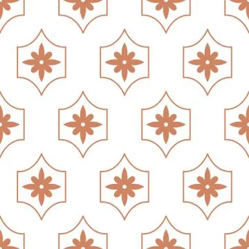 Vector geometric Islamic seamless pattern Stockillustratie