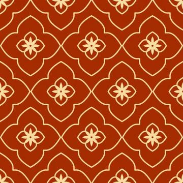 Vector geometric Islamic seamless pattern Illustrazione stock
