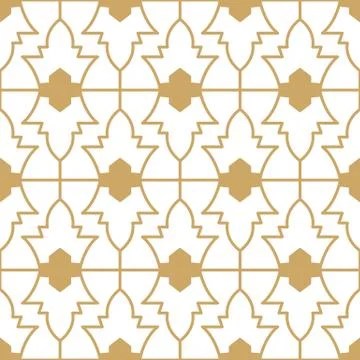 Vector geometric Islamic seamless pattern Stockillustratie