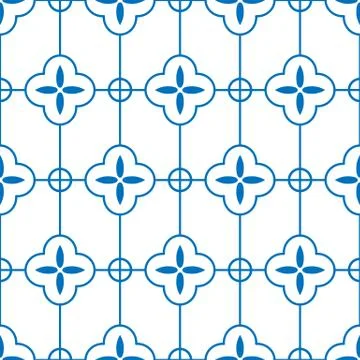 Vector geometric Islamic seamless pattern イラスト素材