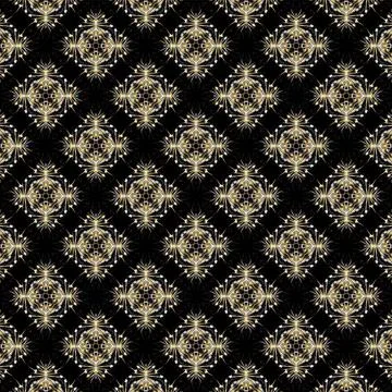 Vector geometric new year pattern in shades of gold Stock Illustration