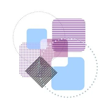 Vector geometric pastel template abstract background Stock Illustration
