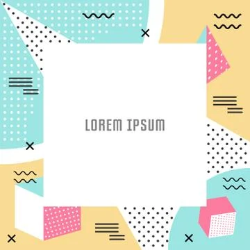 Vector Geometric Pattern and Background Stock Illustration