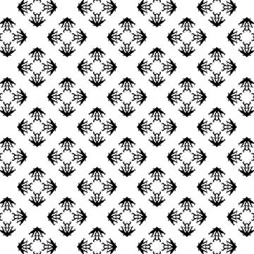 Vector geometric pattern with black triangles and diamonds on white backgroun Illustrazione stock
