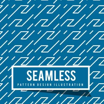 Vector geometric pattern on a blue background. Stock Illustration