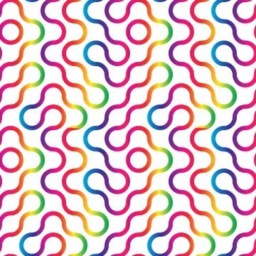 Vector geometric pattern of circles. Colored backdrop Stock Illustration