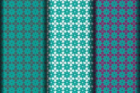 Vector geometric pattern design template. Stock Illustration