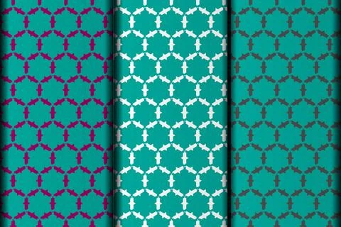 Vector geometric pattern design template. Stock Illustration