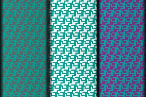 Vector geometric pattern design template. Stock Illustration