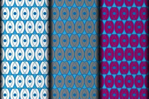 Vector geometric pattern design template. Illustrazione stock