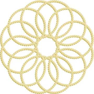 Vector geometric pattern. Flower with sharp petals 스톡 일러스트