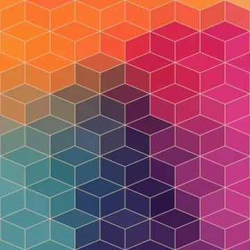 Vector geometric pattern with geometric shapes, rhombus. that square design h Illustrazione stock