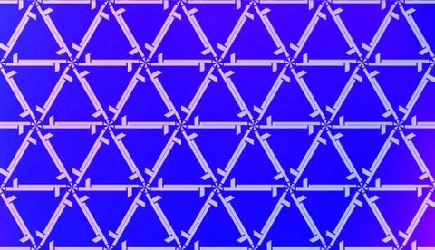 Vector Geometric Pattern with gradient backgroun. Triangles Curved Line. For  Stock Illustration