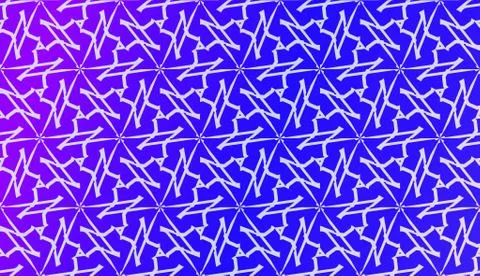 Vector Geometric Pattern with gradient backgroun. Triangles Curved Line. For  Illustrazione stock