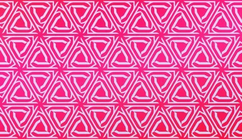 Vector Geometric Pattern with gradient backgroun. Triangles Curved Line. For  Illustrazione stock