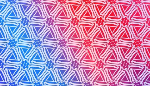 Vector Geometric Pattern with gradient backgroun. Triangles Curved Line. For  Stock Illustration