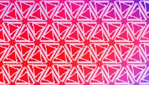 Vector Geometric Pattern with gradient backgroun. Triangles Curved Line. For  Illustrazione stock