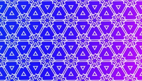 Vector Geometric Pattern with gradient backgroun. Triangles Curved Line. For  Illustrazione stock