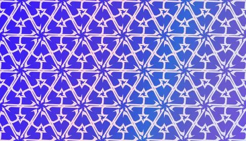 Vector Geometric Pattern with gradient backgroun. Triangles Curved Line. For  Illustrazione stock