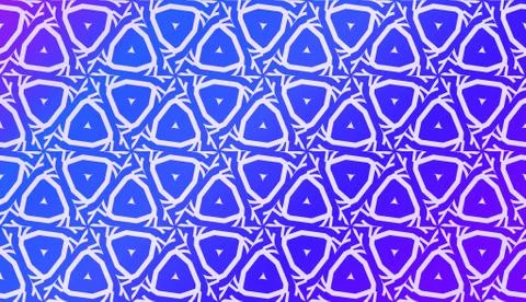 Vector Geometric Pattern with gradient backgroun. Triangles Curved Line. For  Illustrazione stock